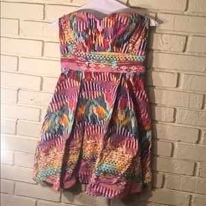 Calvin Klein Strapless Flirty Dress